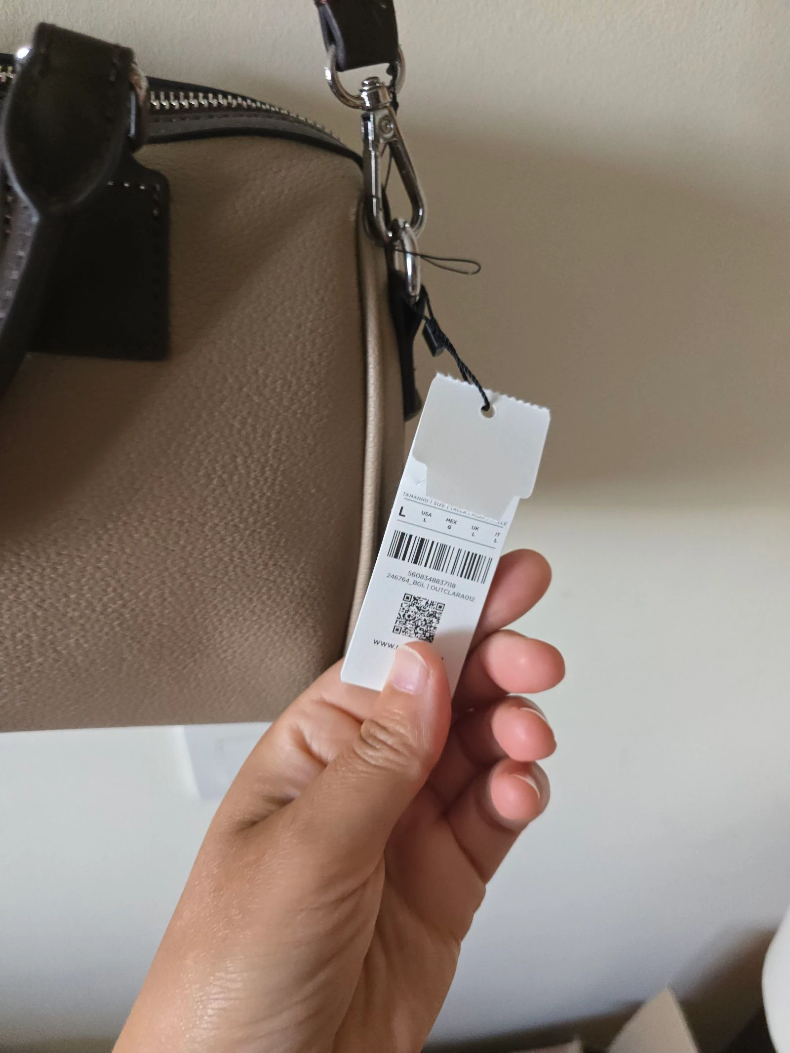 Bolso Parfois Tipo Baúl / Bandolera Bege e Marrom (Novo com etiquetas) – photo 13